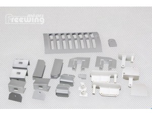 Freewing Mig-21 Silver Plastic Parts Set